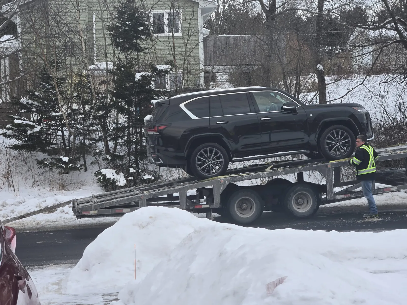 Black Lexus LX imported to Ghana