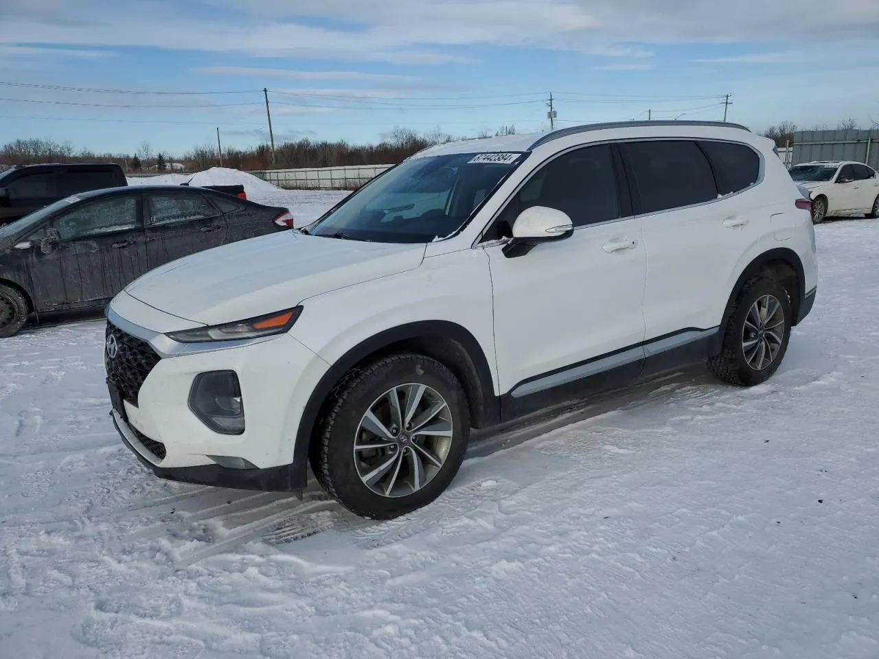 White Hyundai Santa Fe imported to Ghana