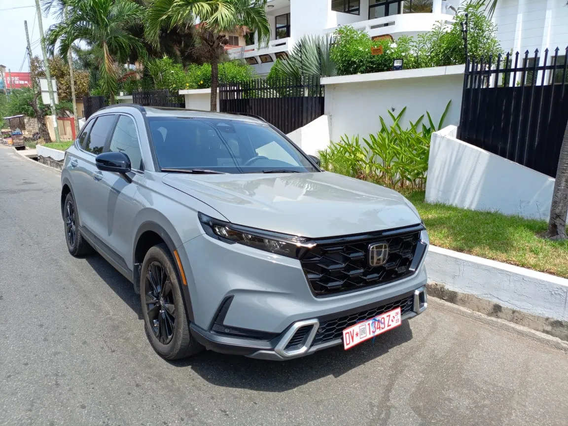 Light grey Honda CR-V imported to Ghana